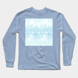 Tie-Dye Blue Stripes Long Sleeve T-Shirt